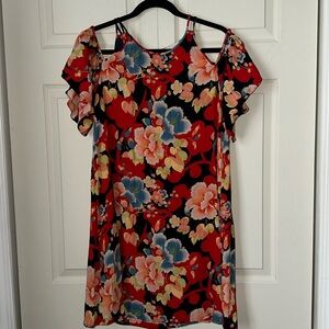 LOFT floral dress size medium